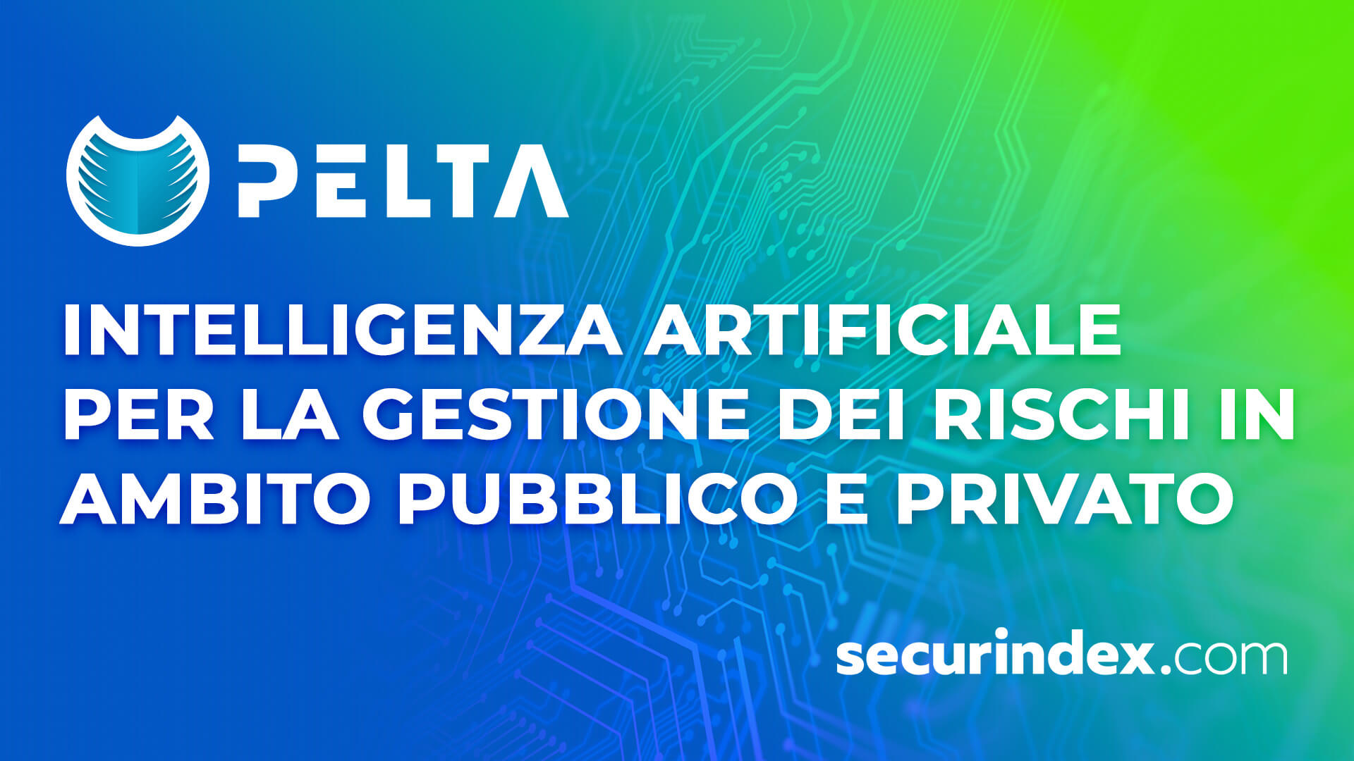 Pelta Suite, intelligenza artificiale per la gestione dei rischi in ambito pubblico e privato